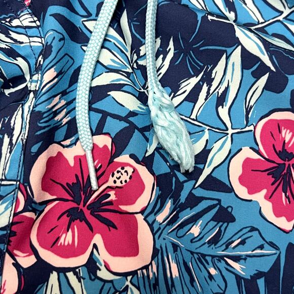 Tommy Bahama swim trunks navy pink floral 30 - Picture 6 of 7